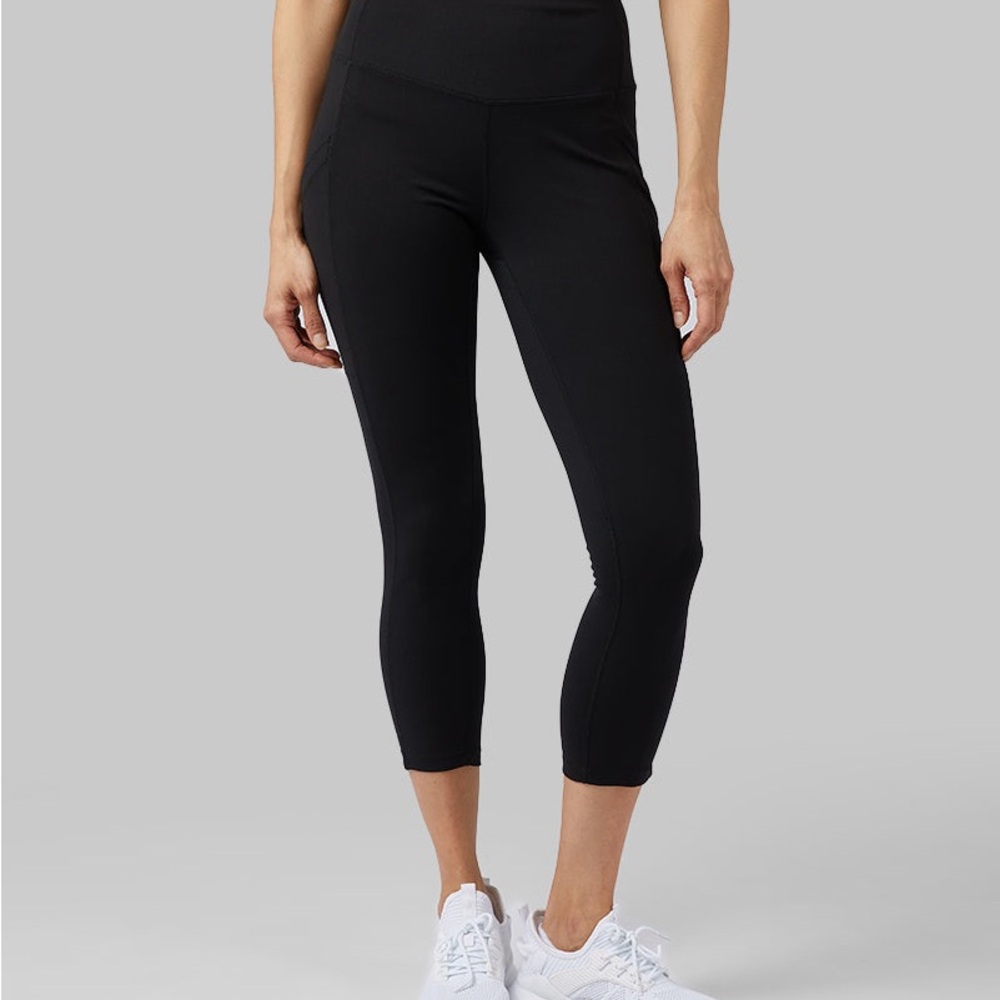 32 Degrees Women's Black Cropped Leggings-2 pairs!